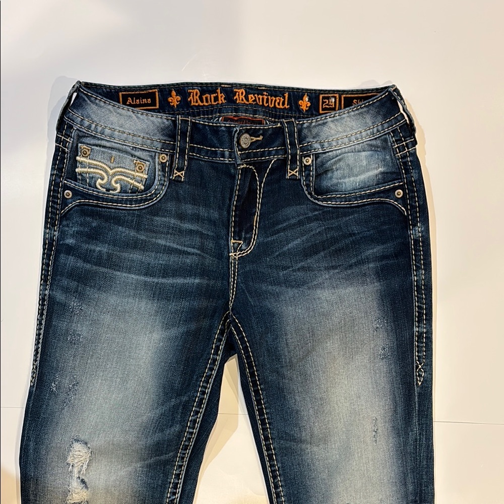 Rock Revival Women's Dark Blue Skinny Jeans